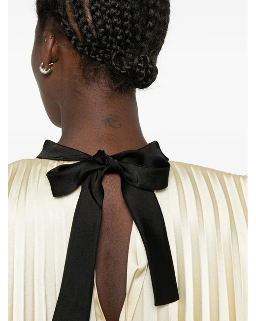 Sandro Natural Pleated Blouse
