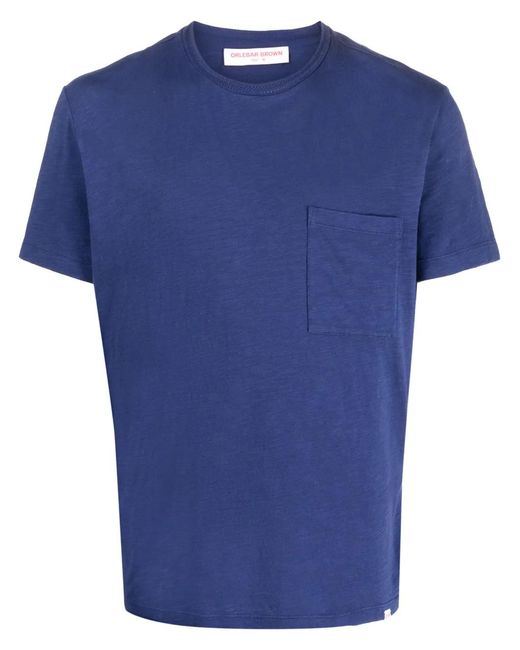 Orlebar Brown Blue Short-Sleeve Polo Shirt for men