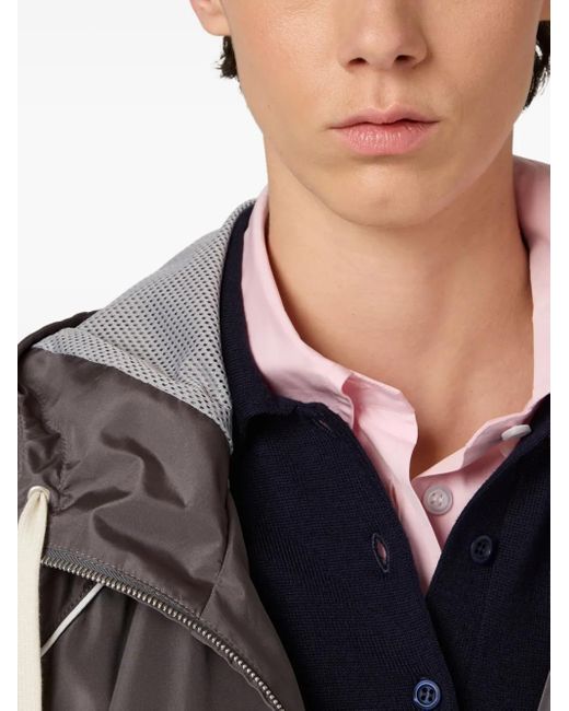 Miu Miu Black Zip-Up Bomber Jacket