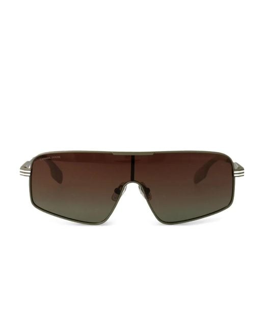 Canada Goose Brown Shield-Frame Gradient Sunglasses for men