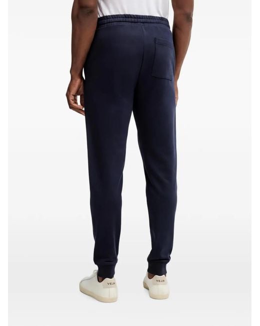 Michael Kors Blue Logo-Patch Drawstring Track Pants for men