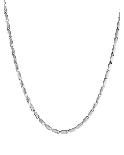 David Yurman Metallic Sterling Faceted Link Necklace (3Mm) for men