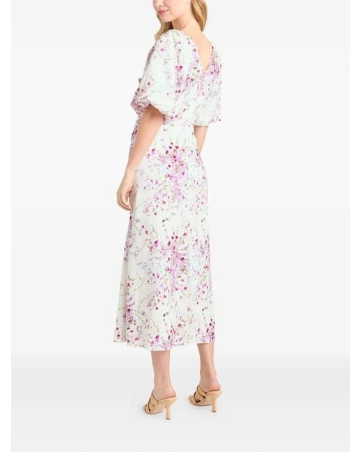 Cinq À Sept Purple Midsummer Bloom Brenton Dress