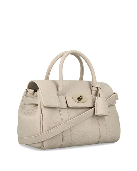 Mulberry Natural Small Bayswater Leather Tote Bag