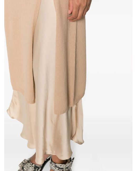 Twinset Natural Long-Sleeve Layered Jumper Dress