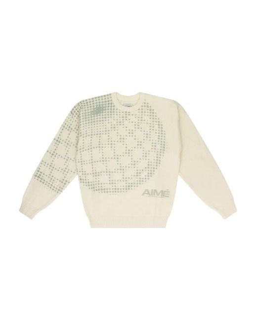 Aimé Leon Dore Pullover mit Geo-Print in White für Herren