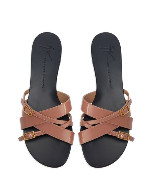 Giuseppe Zanotti Brown Alhima Leather Sandals