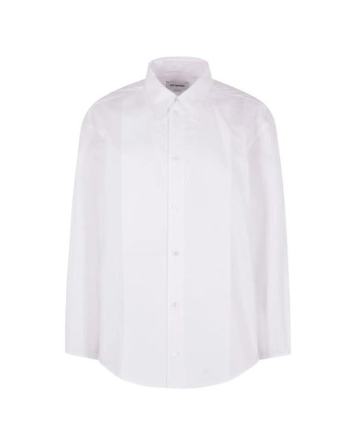 Hed Mayner White Cotton Poplin Shirt for men