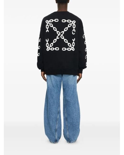 Off-White c/o Virgil Abloh Black Sweat Chain Arrow Skate for men
