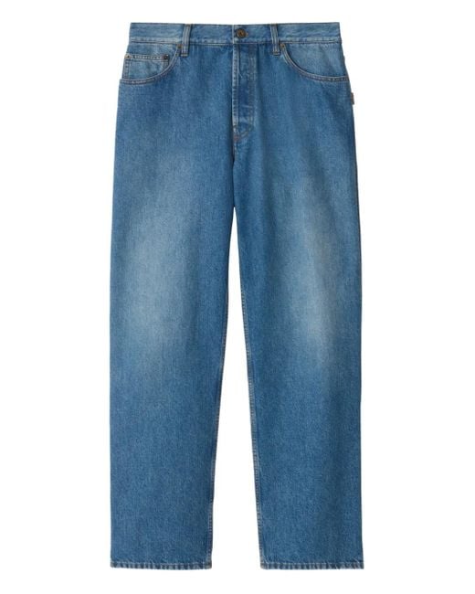 Burberry Blue Loose Jeans for men