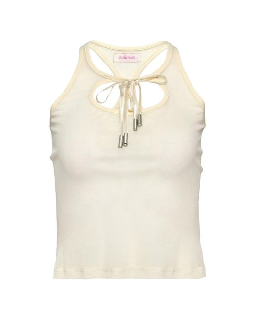 Sultry Virgin White Sleeveless Tank Top