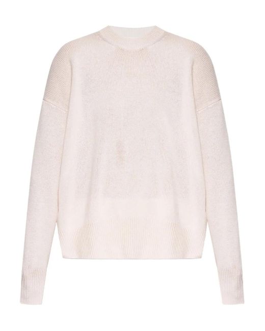 Jil Sander White Cashmere Sweater