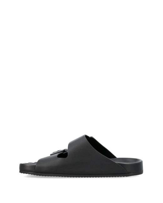 Balenciaga Black Sunday Leather Sandals for men