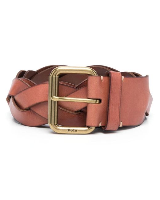 Polo Ralph Lauren Braided Buckle Belt in Pink Lyst UK