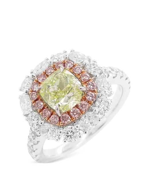 HYT Jewelry White Flower Diamond Ring