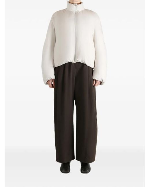 Amomento White Veste Zippée À Col Montant