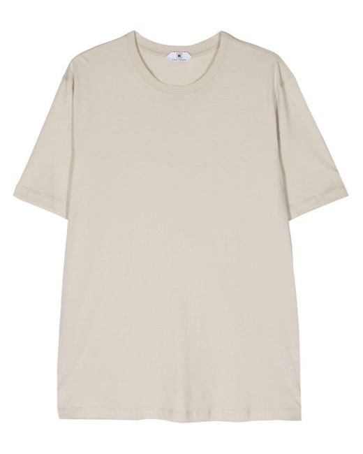 KIRED Natural Crew-neck Cotton T-shirt for men