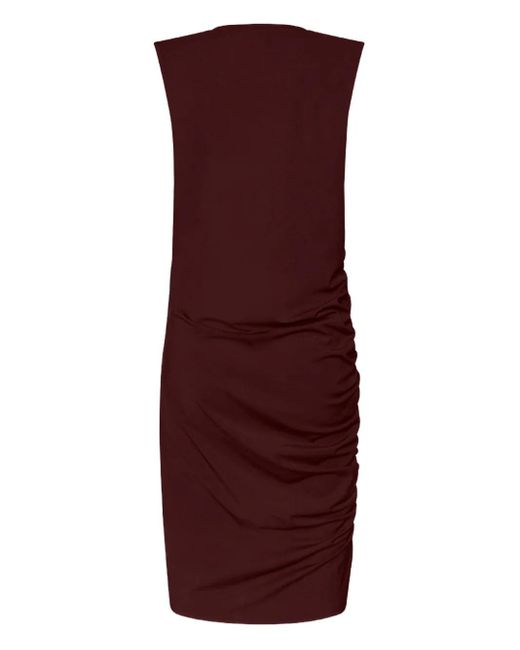 Wolford Purple Gathered Mini Dress