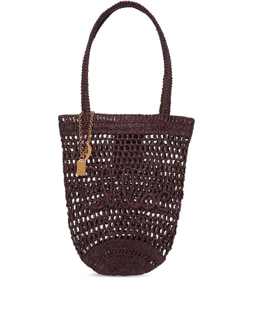 Chloé White Small Summer Banana Tote Bag
