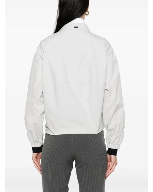 Herno White Zip-Up Jacket