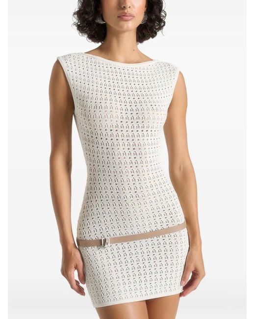 Manière De Voir Keyla バックレス ミニドレス White