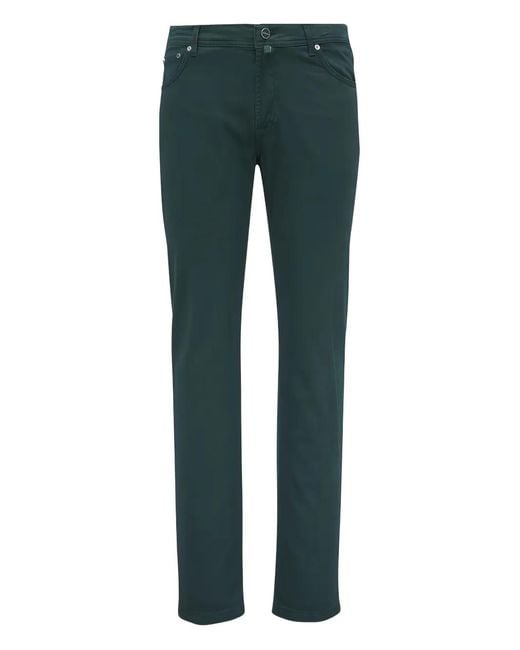 Kiton Blue Five-Pocket Trousers for men
