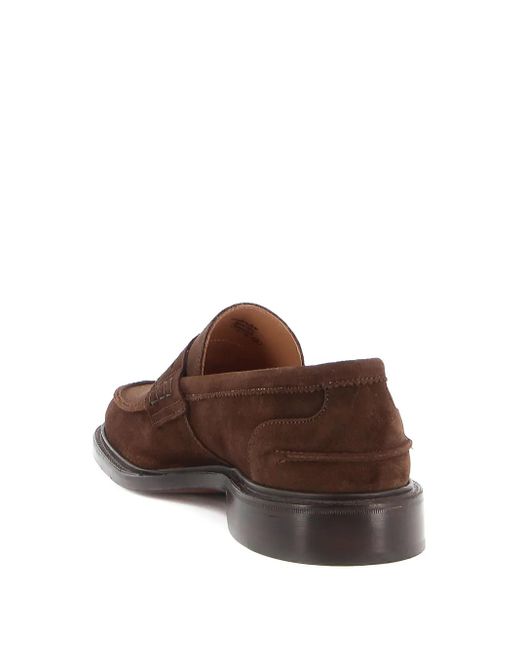 Tricker's Brown Suede Loafers for men
