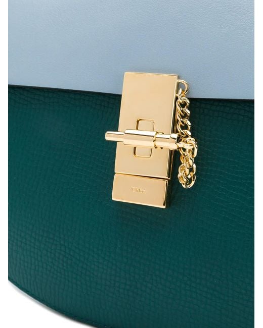 Chloé Blue Faye Contrast Satchel