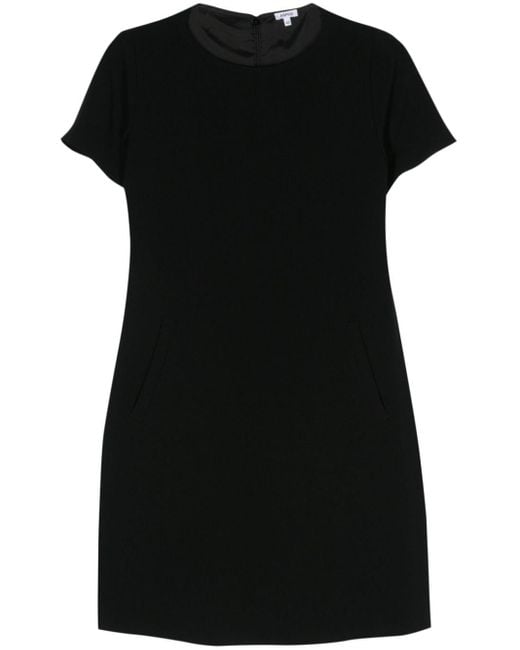 Aspesi Black Short-sleeve Mini Dress