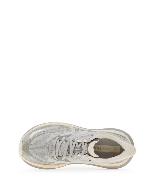 Hoka One One White Stinson 7 Sneakers for men