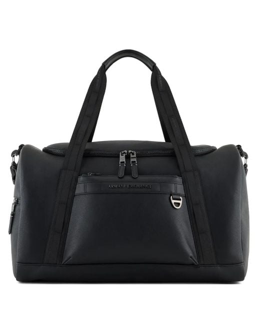 ARMANI EXCHANGE Black Logo Bag for men