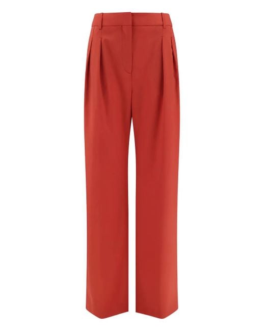 Loulou de Saison Red Wool Trousers