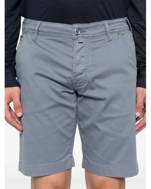 Jacob Cohen Blue Button-Up Shorts for men