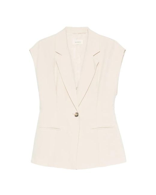 Chaleco Con Botones ViCOLO de color White