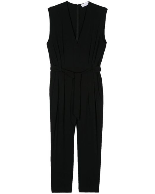 IRO Black Edama Pleat-detail Sleeveless Jumpsuit