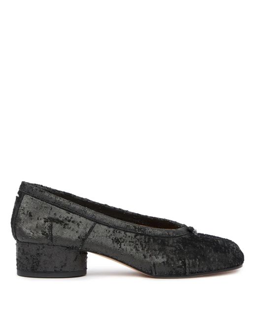 Maison Margiela Tabi 30mm フラットシューズ Black