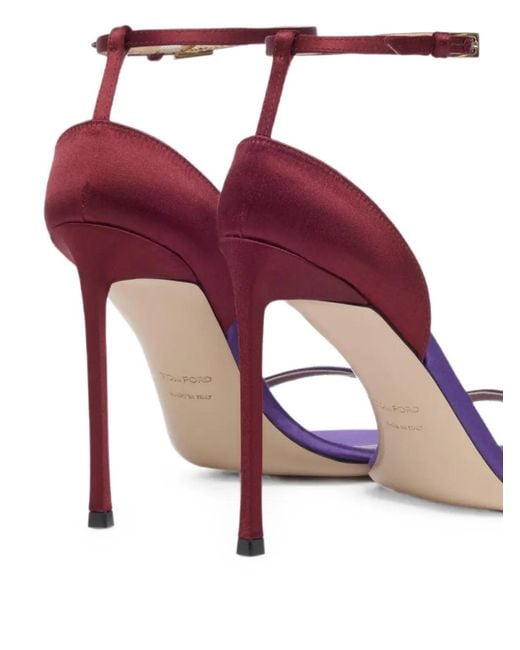 Tom Ford Pink Sandales À Talon Aiguille À Boucle