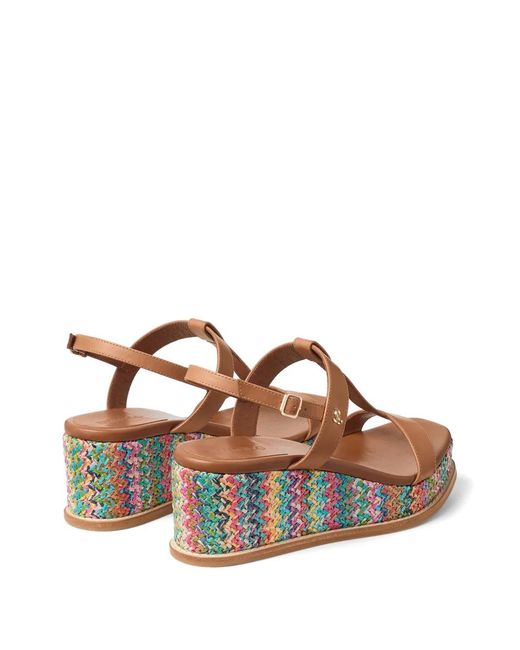 Jimmy Choo Brown 60Mm Theia Wedge Heeled Sandals