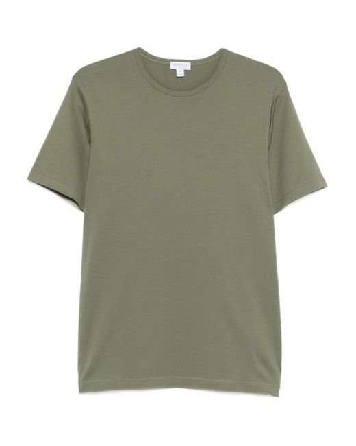 Sunspel Katoenen T-Shirt in het Green voor heren