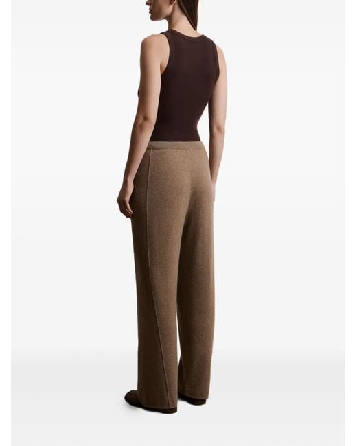 12 STOREEZ Brown Drawstring Cashmere Trousers
