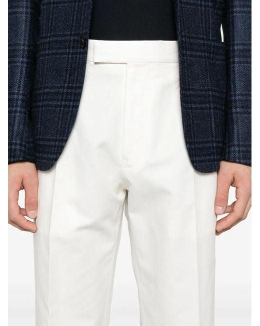 メンズ Zegna テーラードパンツ White