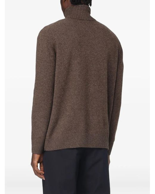 A.P.C. Brown Turtleneck Sweater for men