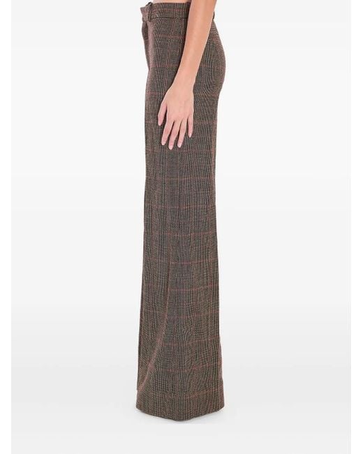 Pantaloni Sartoriali A Quadri di Chloé in Brown