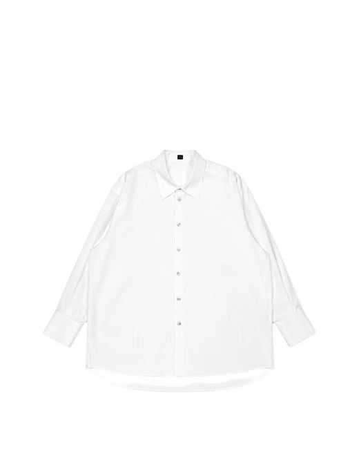 TAIGA TAKAHASHI White Long-Sleeve Button-Down Shirt