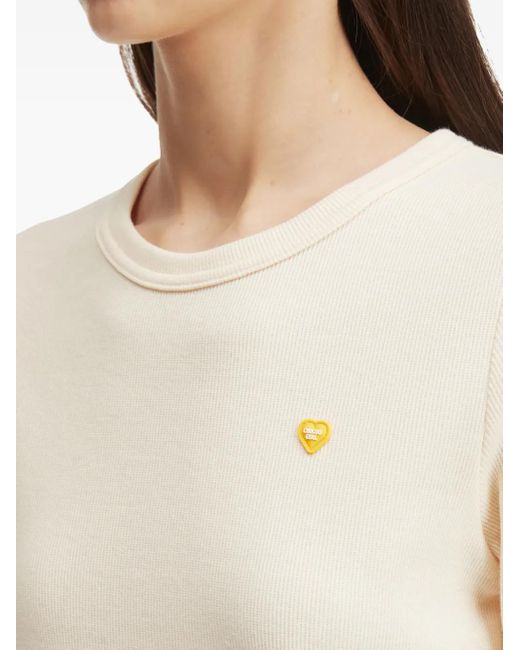 Chocoolate ハート リブtシャツ White