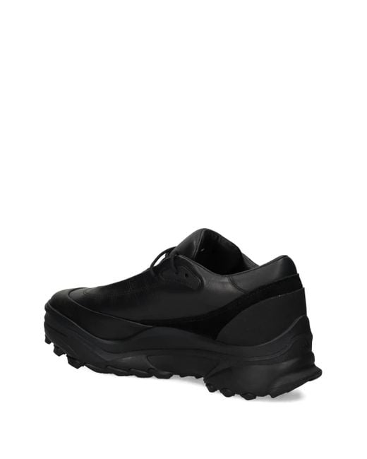 Y-3 Black Gsg9 Leather Lace-Up Sneakers for men