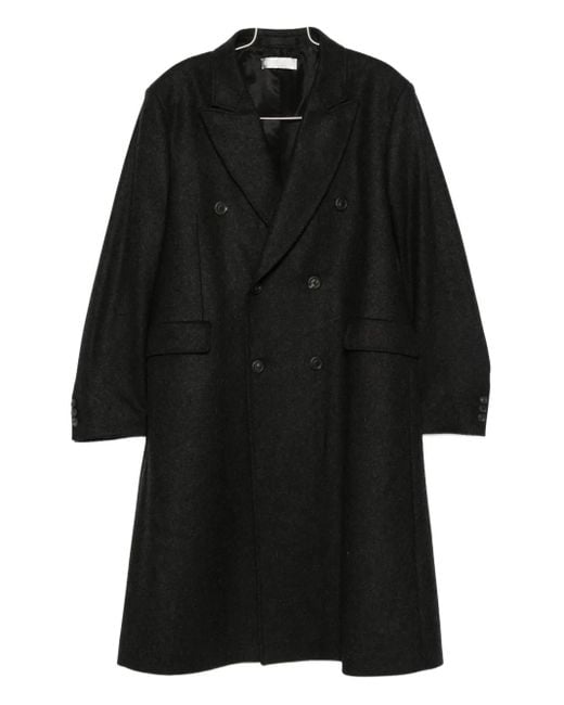 Our Legacy Black Whale Double-Breasted Coat for men