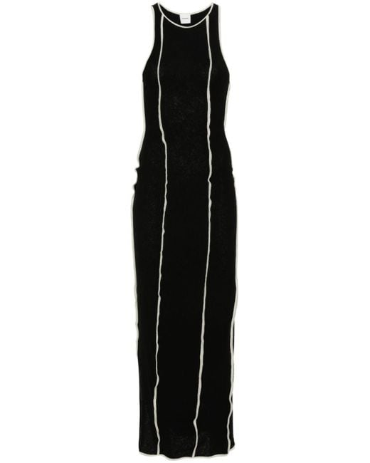 Vestido Wanda con costuras expuestas Nanushka de color Black