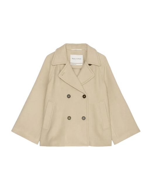 Marc O' Polo Natural Double-Breasted Coat