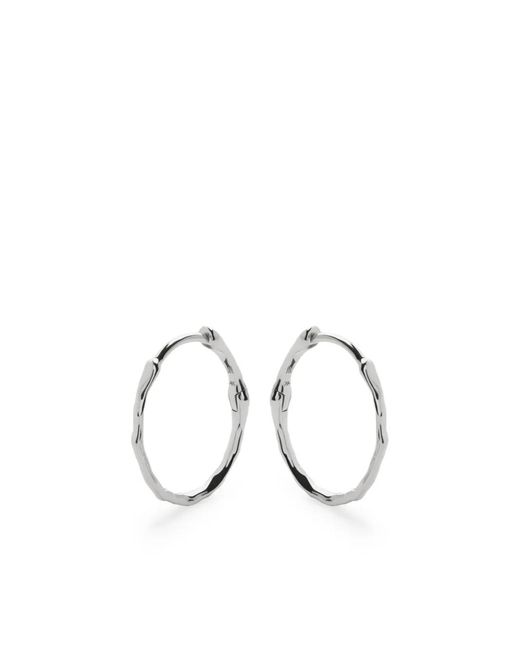 Monica Vinader Metallic 14K Small Siren Hoops